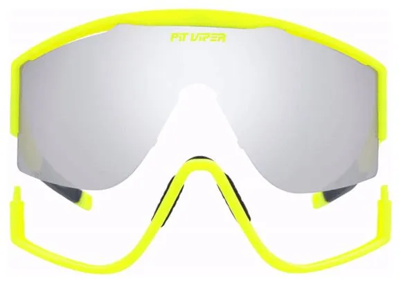 Pair of Pit Viper The Hot Dogger Try Hard Goggles Yellow/Grey