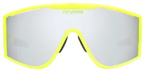 Pair of Pit Viper The Hot Dogger Try Hard Goggles Yellow/Grey