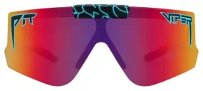 Pair of Pit Viper The Voltage Flip-Offs Goggles Black/Purple