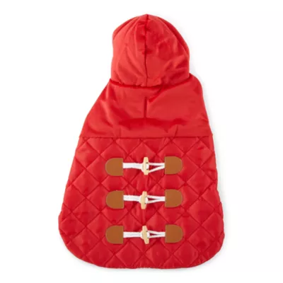 Paw & Tail Quilted Diamond Hooded Dog Jacket