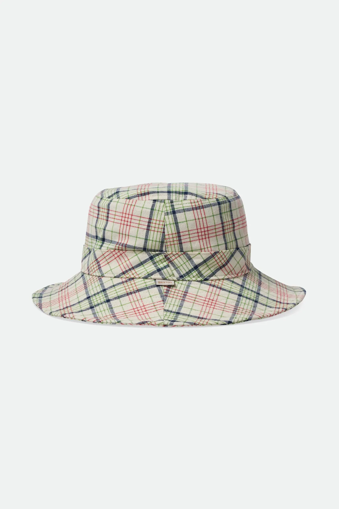 Petra Packable Bucket Hat - Dove Plaid