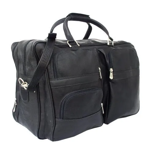 Piel Leather Complete Carry-All Bag, Black, One Size