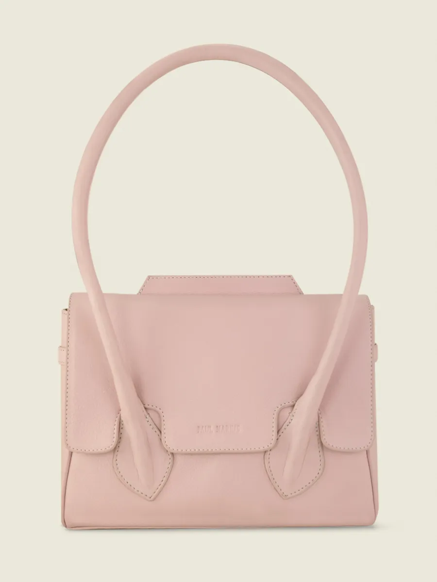 Pink Leather Handbag for Women - Colette S Pastel Pink | PAUL MARIUS