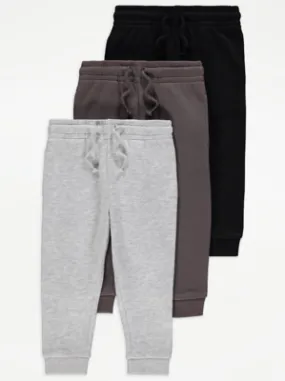 Plain Joggers 3 Pack | Kids | George at ASDA