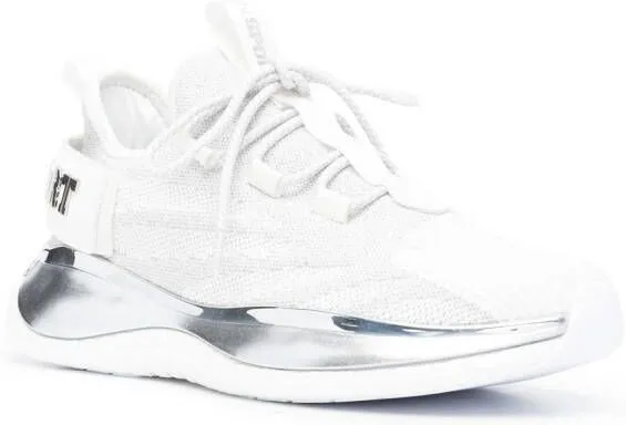 Plein Sport metallic-logo sneakers White