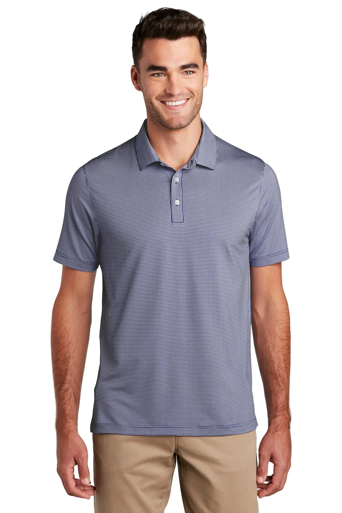 Port Authority  Gingham Polo K646