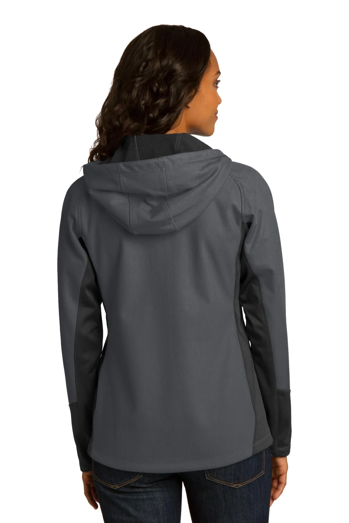 Port Authority L319    Ladies Vertical Hooded Soft Shell Jacket SKU: L319