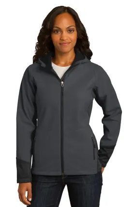 Port Authority L319    Ladies Vertical Hooded Soft Shell Jacket SKU: L319