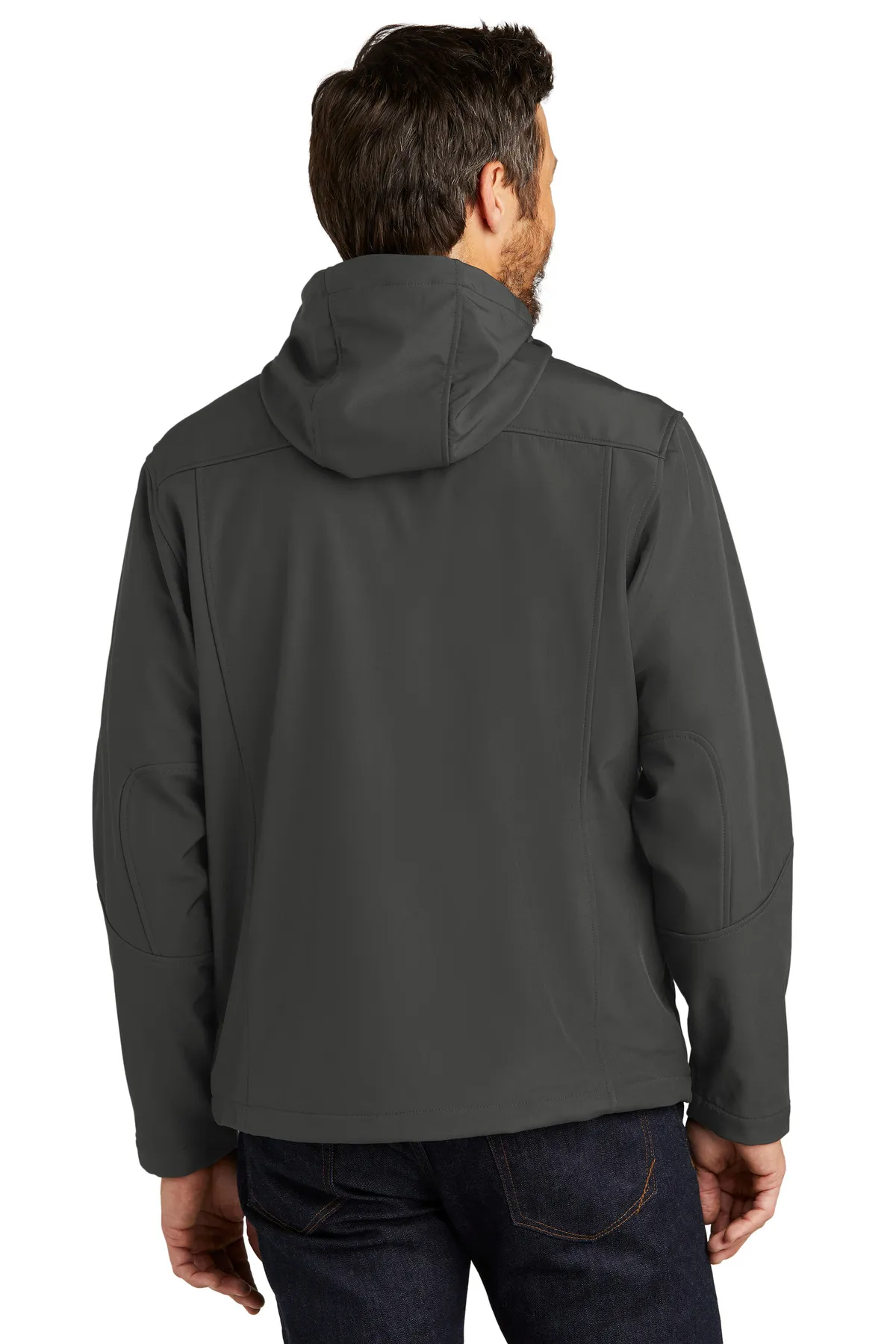 Port Authority Textured Hooded Soft Shell Jacket J706 SKU: J706