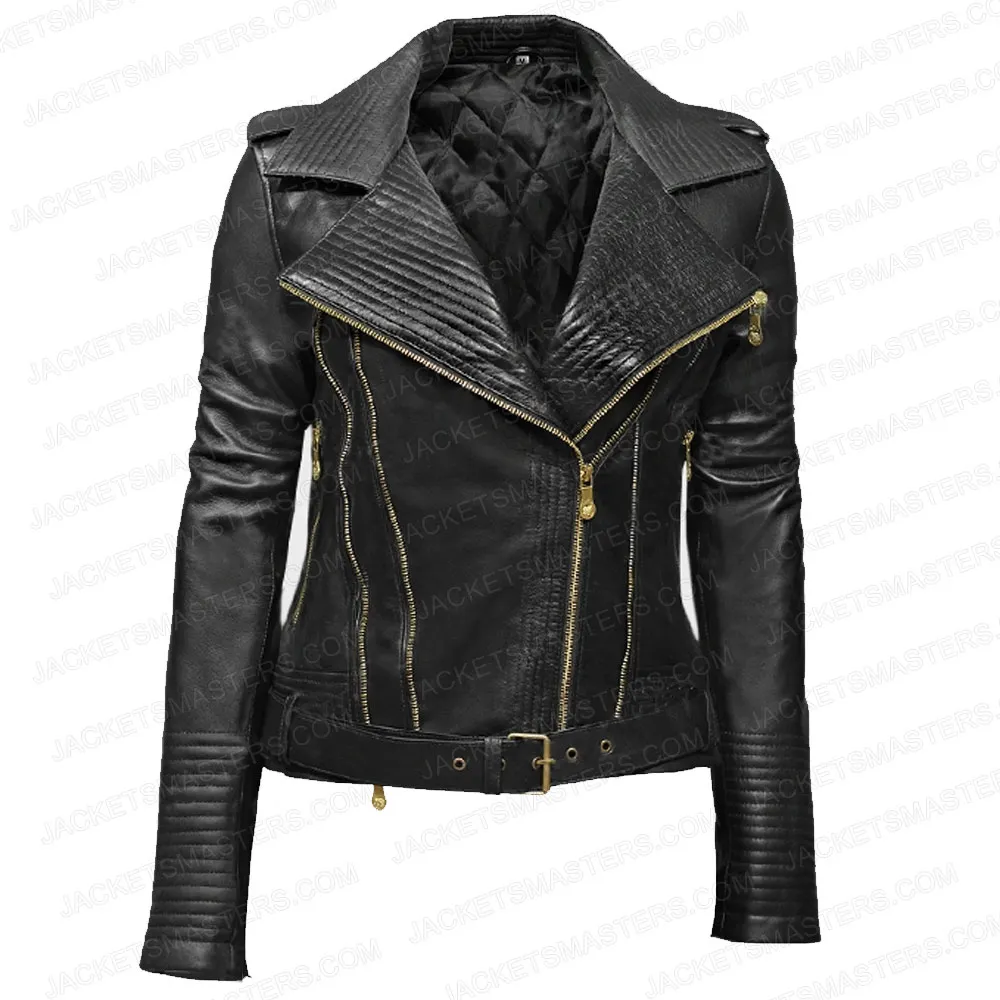 Power Book II Ghost Mary J Blige Black Leather Jacket