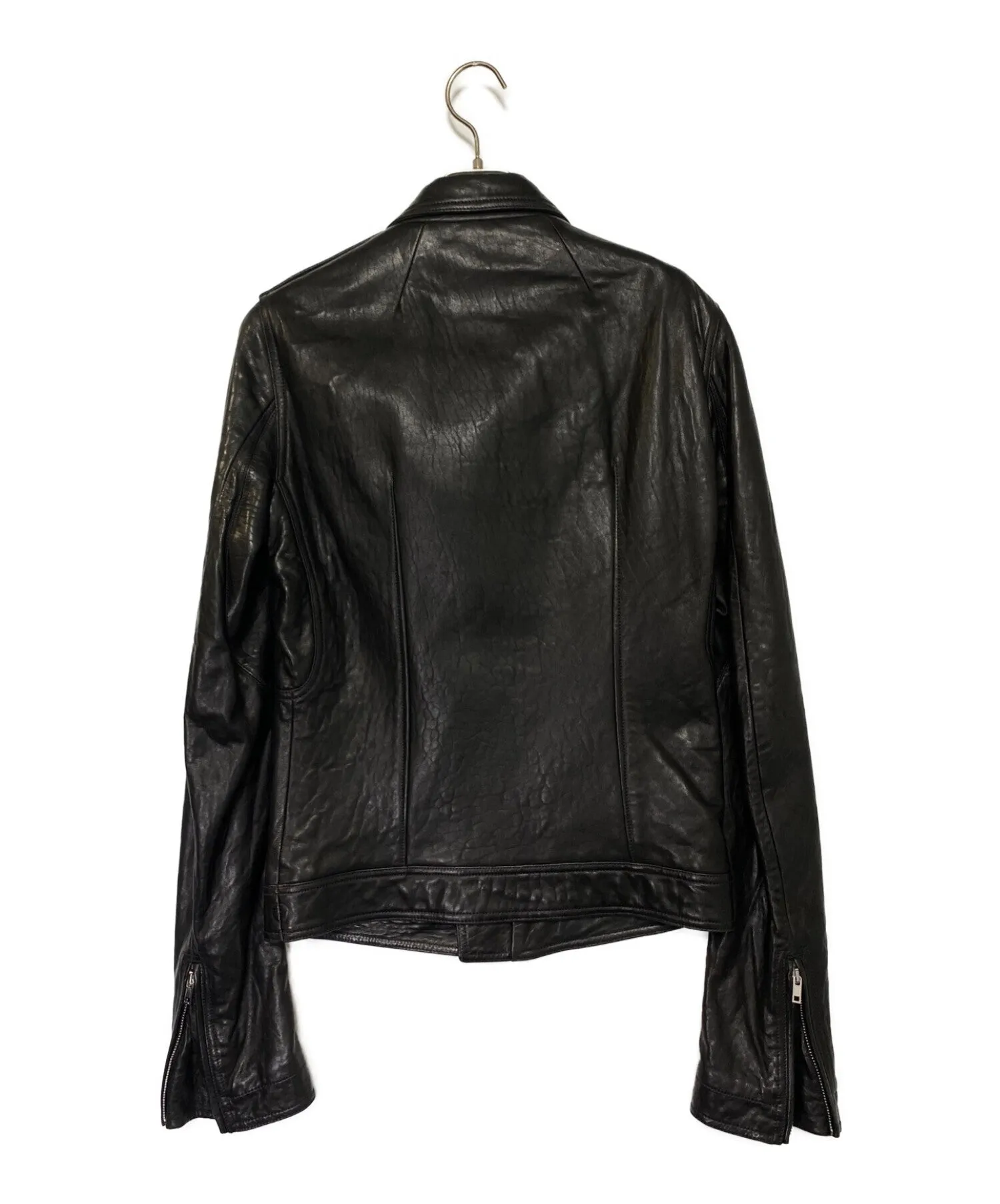 [Pre-owned] RICK OWENS Stooges Leather Biker Jacket RU17F8764-LSK