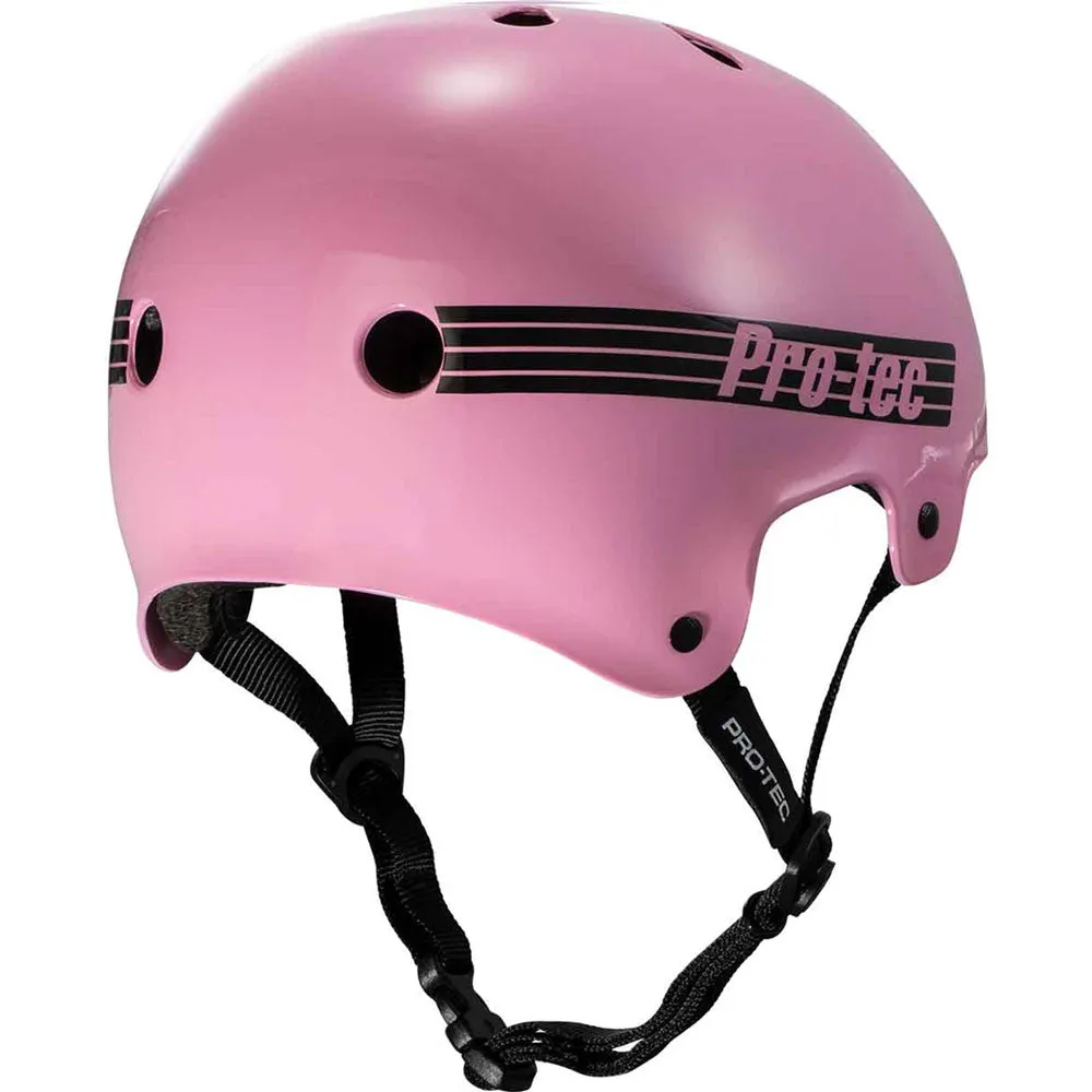 Pro-Tec Old School Gloss Pink Helmet