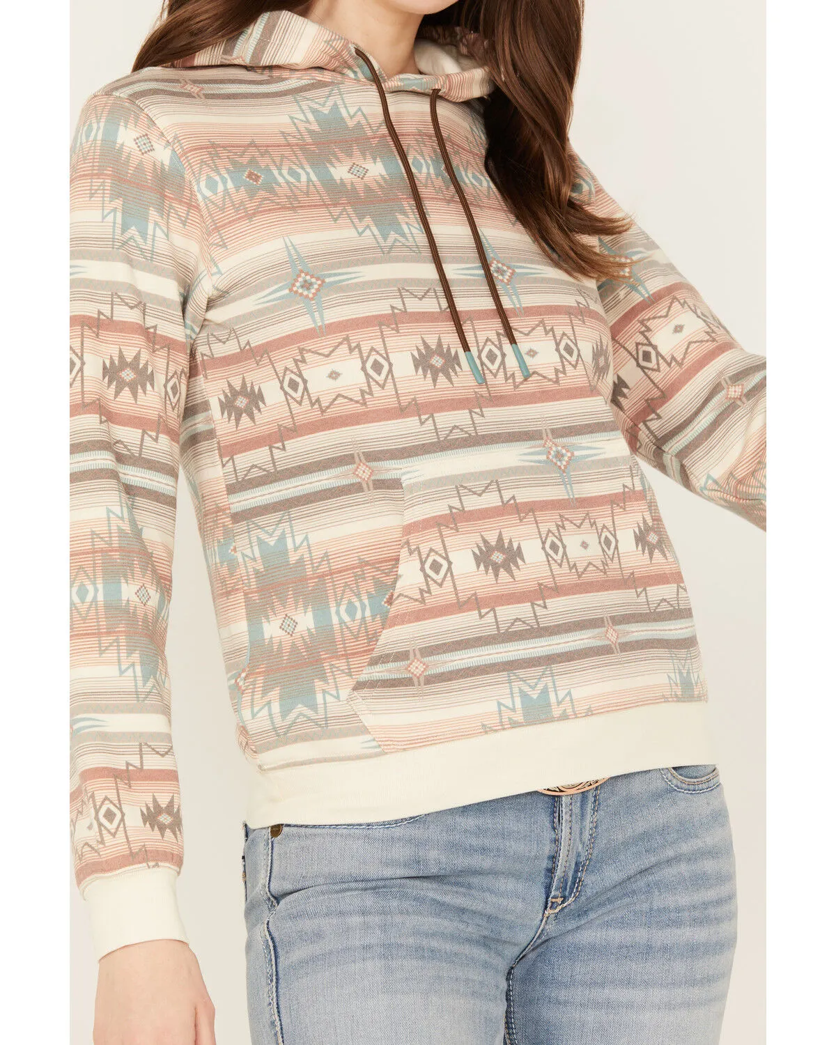 Product Name:  Shyanne Women's Southwestern Striped Pullover Hoodie