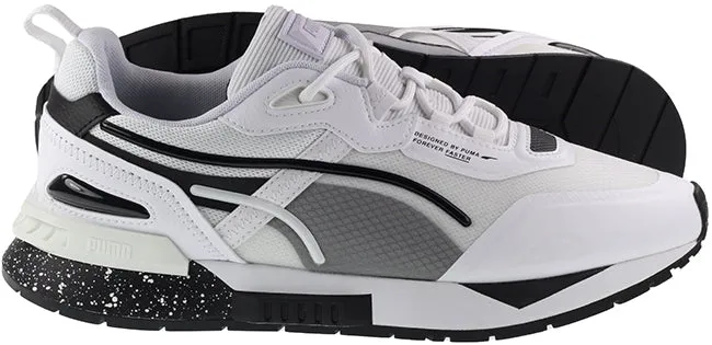 Puma Trainers Mens Mirage Tech Bubble White Black