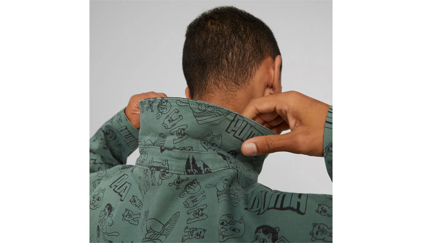 Puma x RIPNDIP AOP Twill Shirt Green