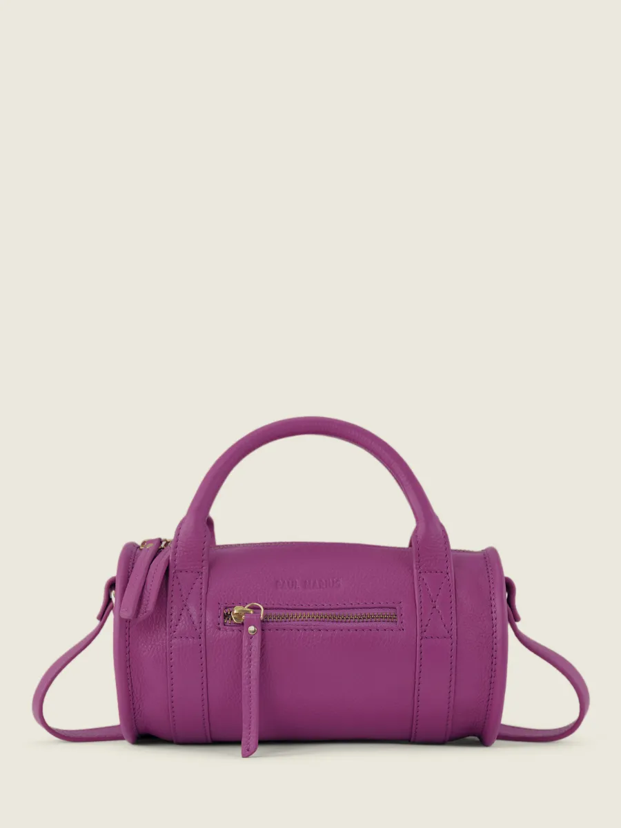 Purple Leather Mini Handbag for Women - Charlie Sorbet Blackcurrant | PAUL MARIUS