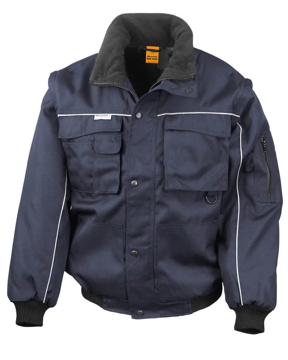 R71X WORK-GUARD by Result Zip Sleeve Heavy Duty Jacket