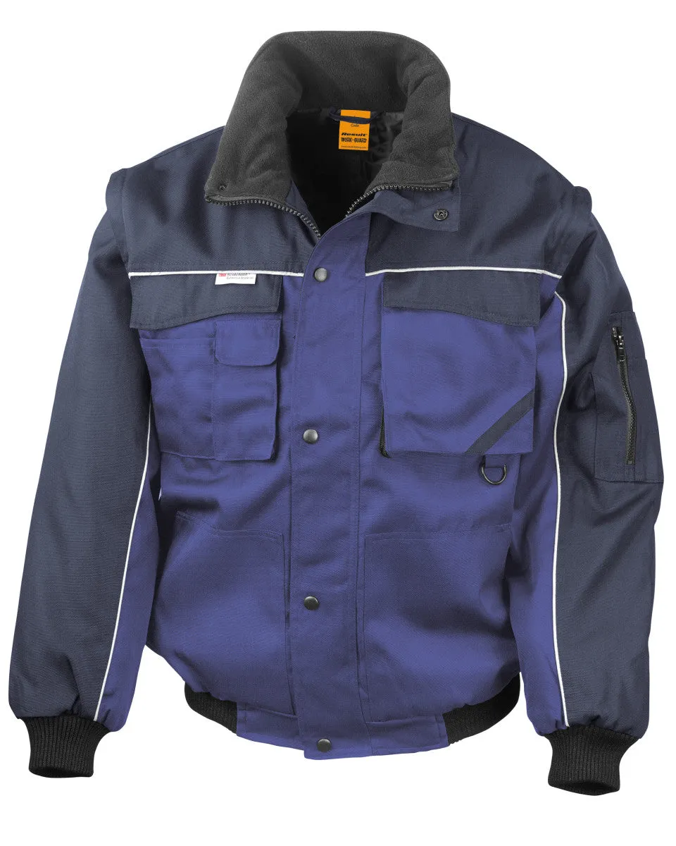 R71X WORK-GUARD by Result Zip Sleeve Heavy Duty Jacket