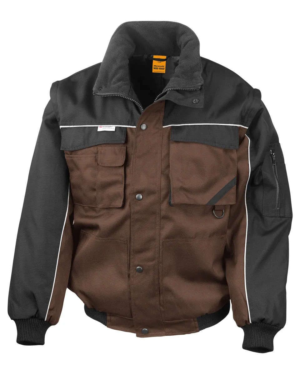 R71X WORK-GUARD by Result Zip Sleeve Heavy Duty Jacket