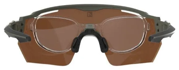 Race RX Goggles Khaki Matte/Black / Yellow Hydrophobic Lens