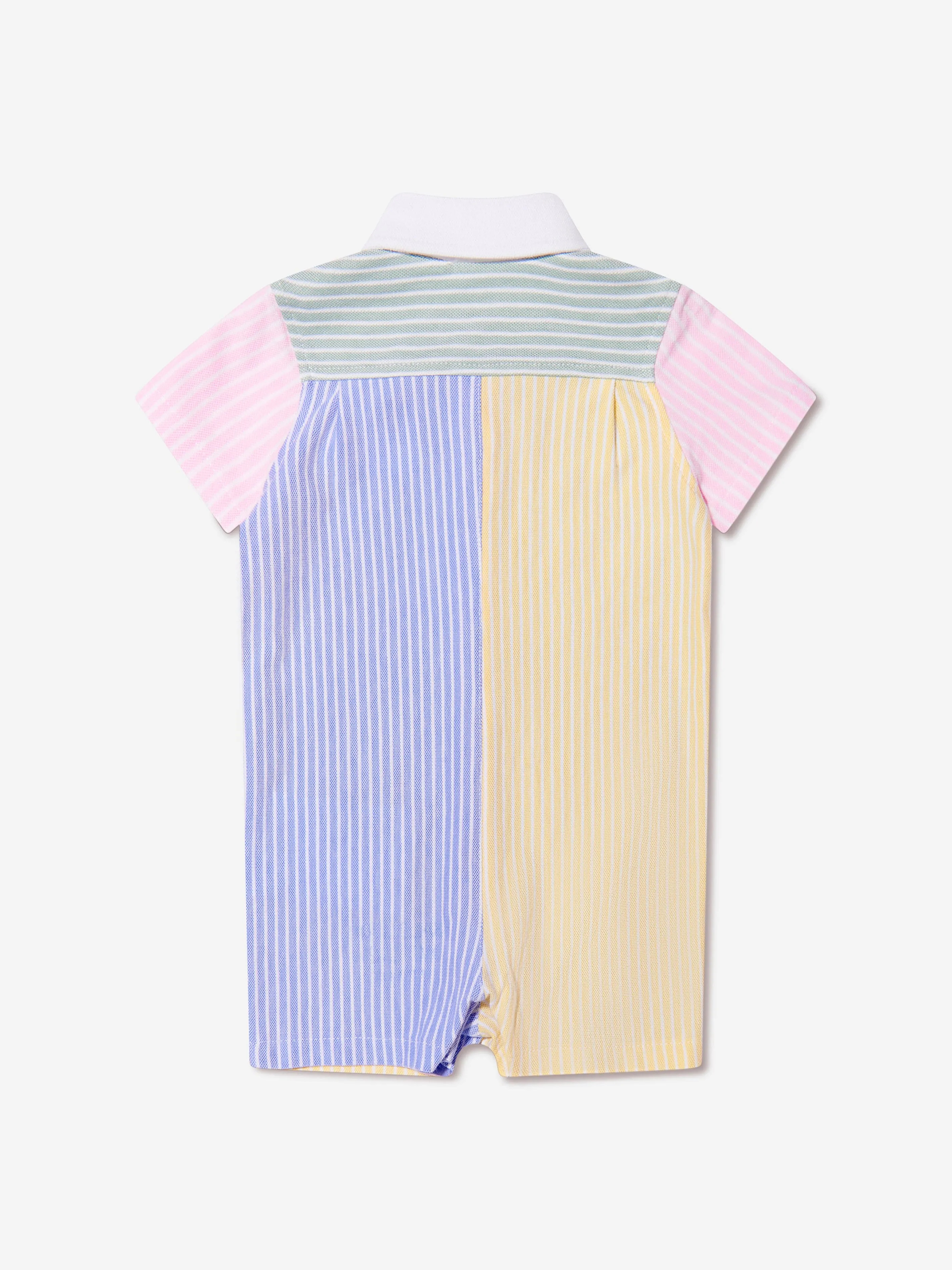 Ralph Lauren Baby Boys Oxford Romper in Multicolour