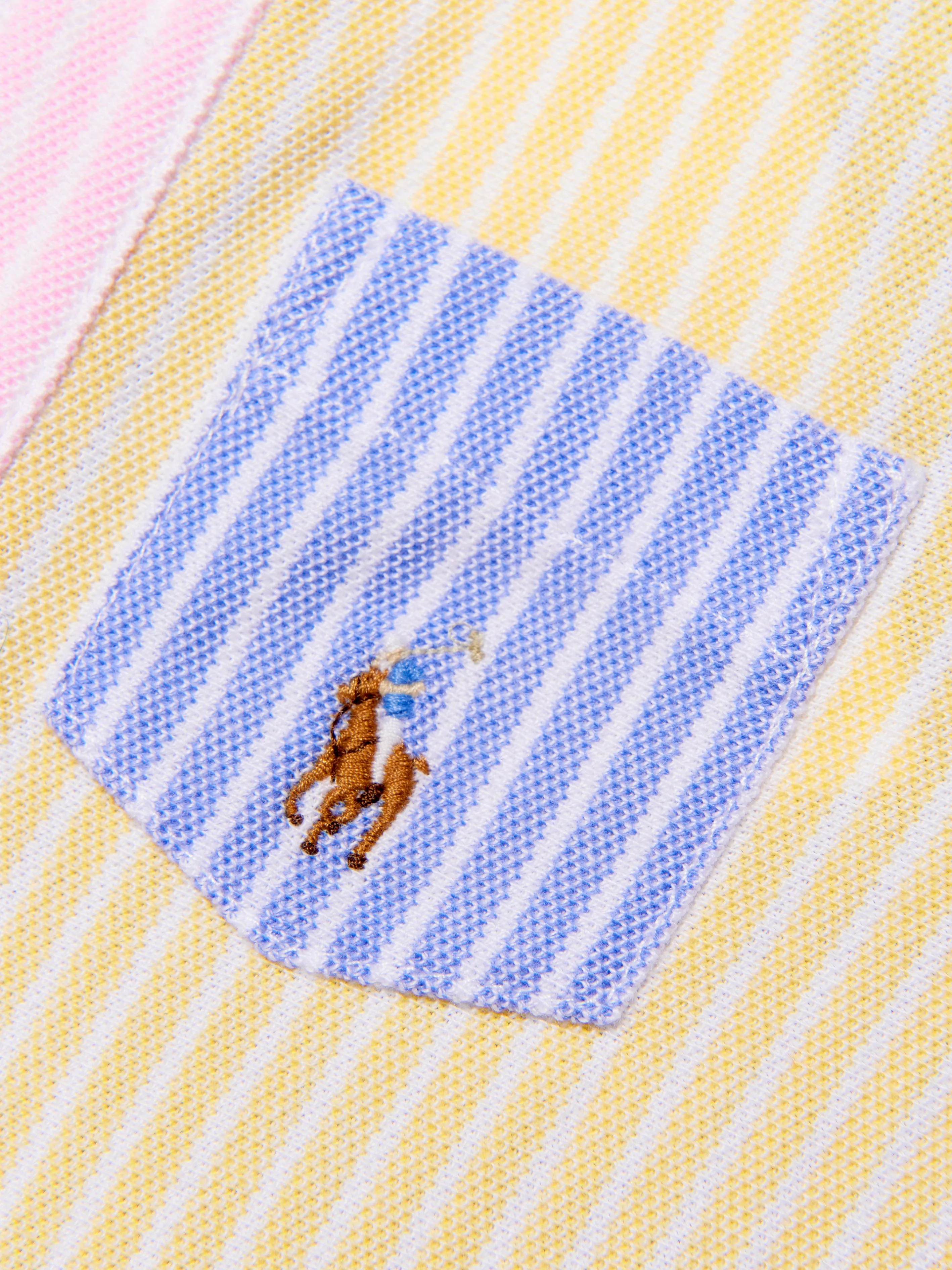 Ralph Lauren Baby Boys Oxford Romper in Multicolour