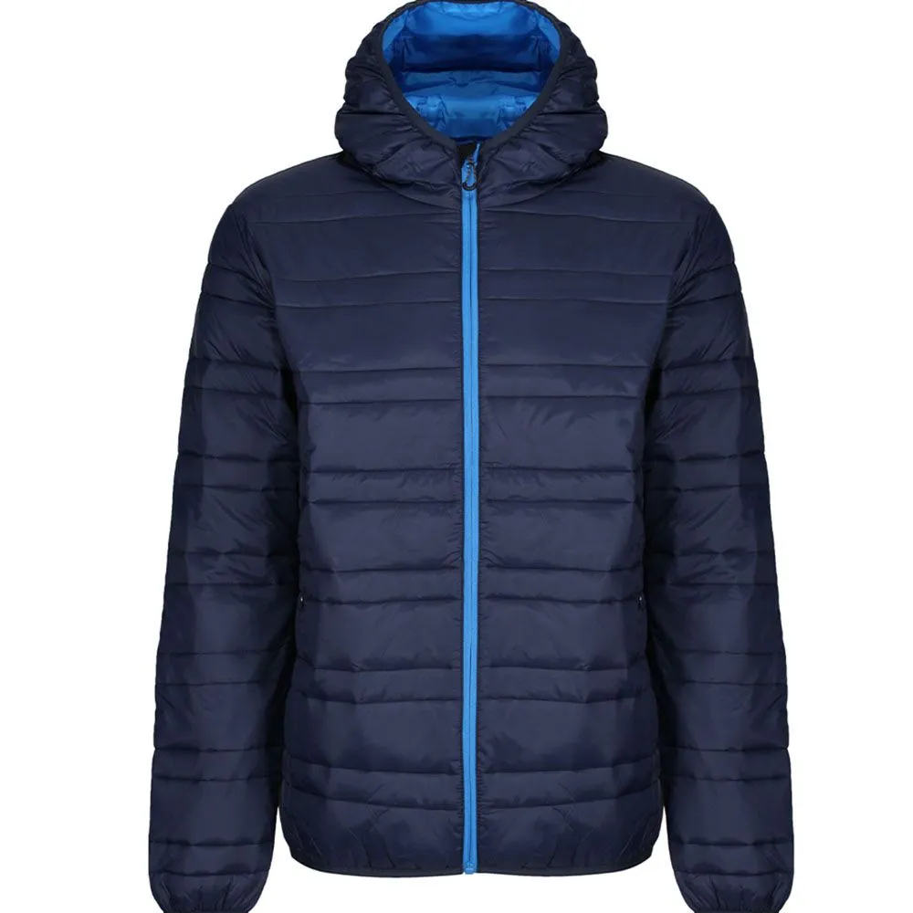 Regatta - Firedown Packaway Hooded Baffle Jacket - Navy   French Blue - S