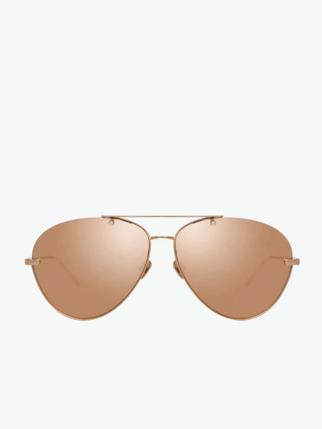 Rose Gold Aviator Sunglasses