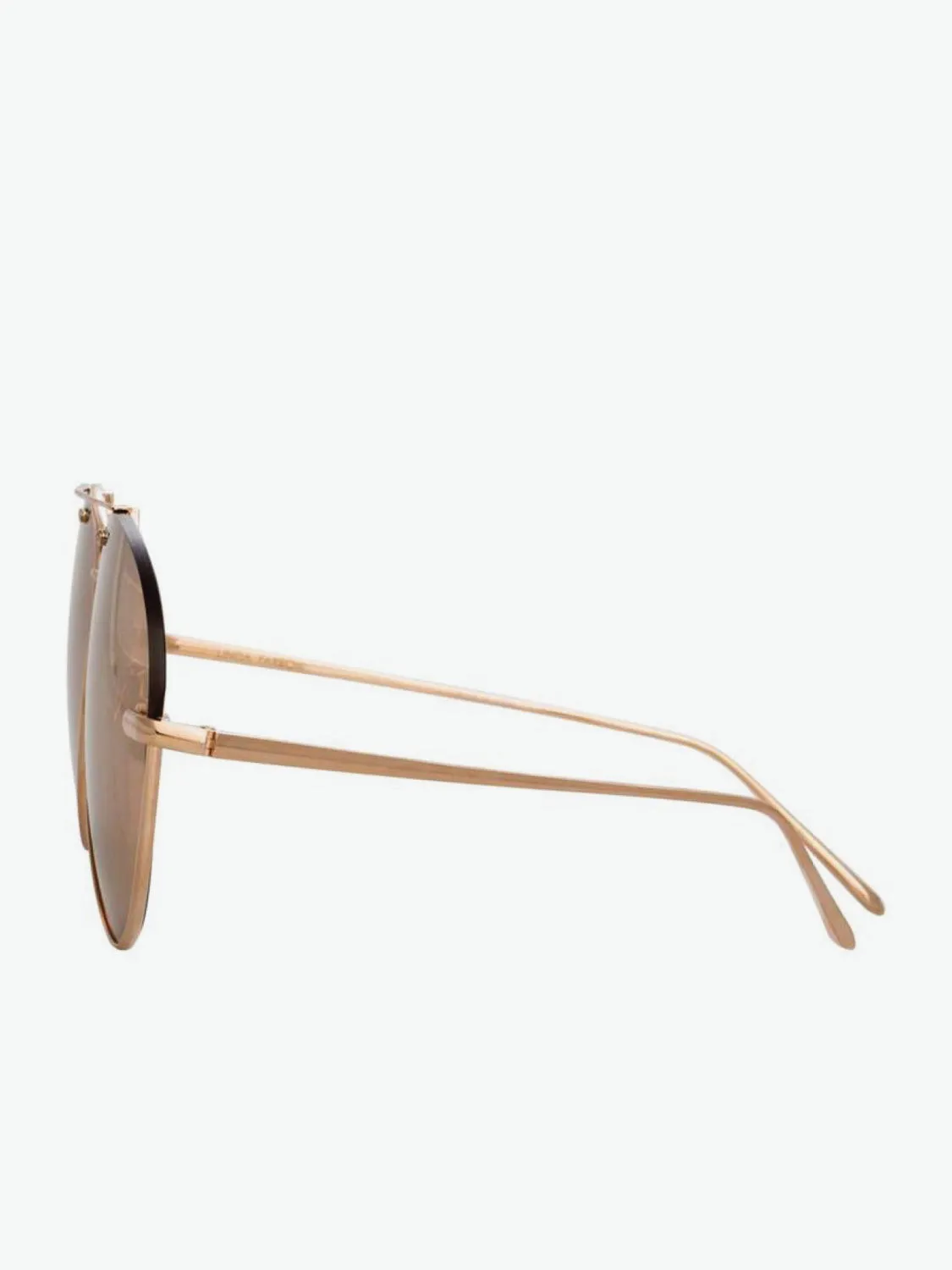 Rose Gold Aviator Sunglasses