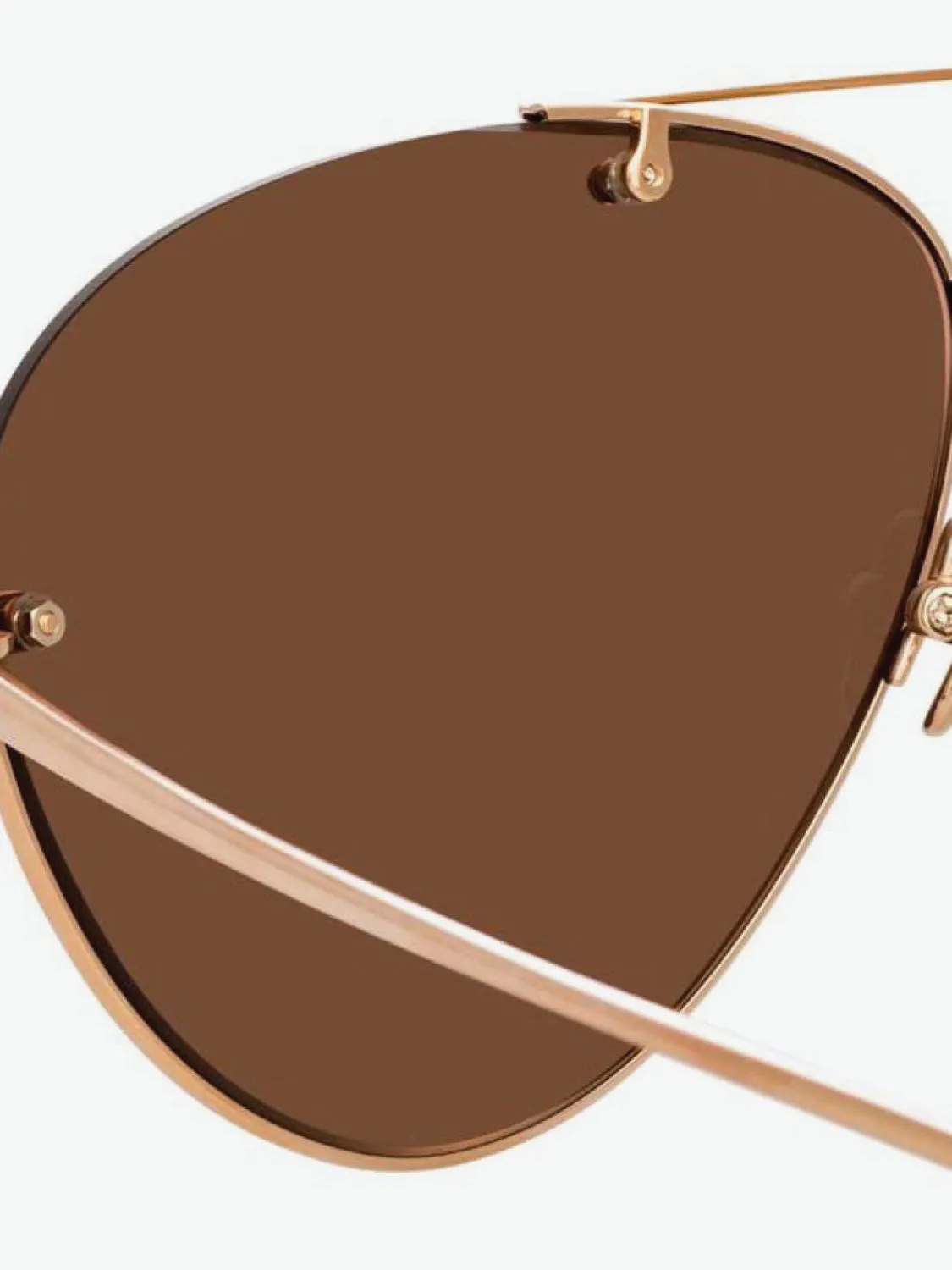 Rose Gold Aviator Sunglasses