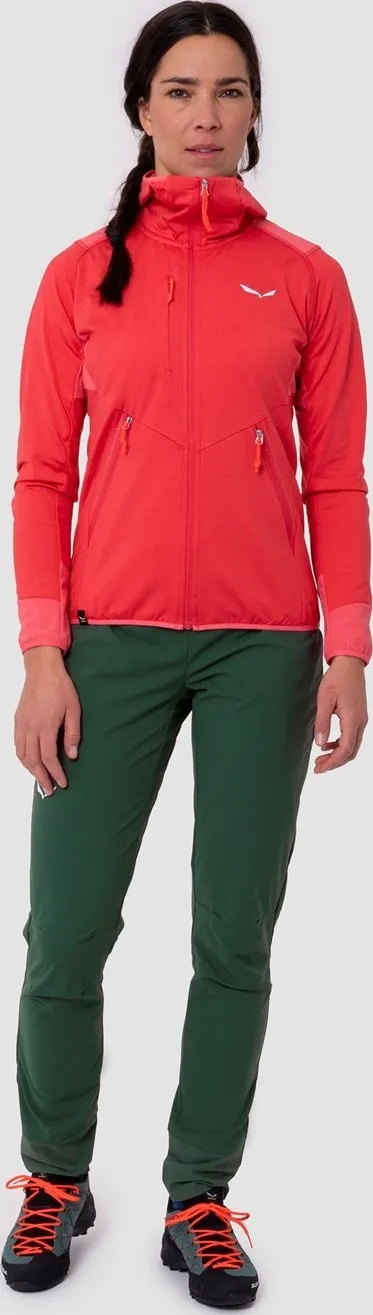 Salewa Women's Agner Hybrid Polarlite Durastretch Hooded Jacket Calypso Coral Melange | Buy Salewa Women's Agner Hybri