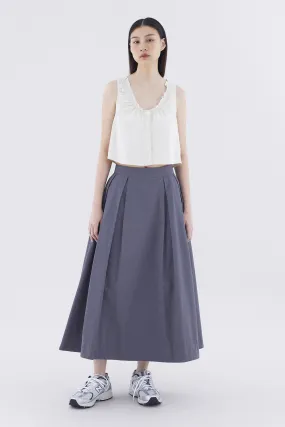 Savana Box-Pleat Skirt