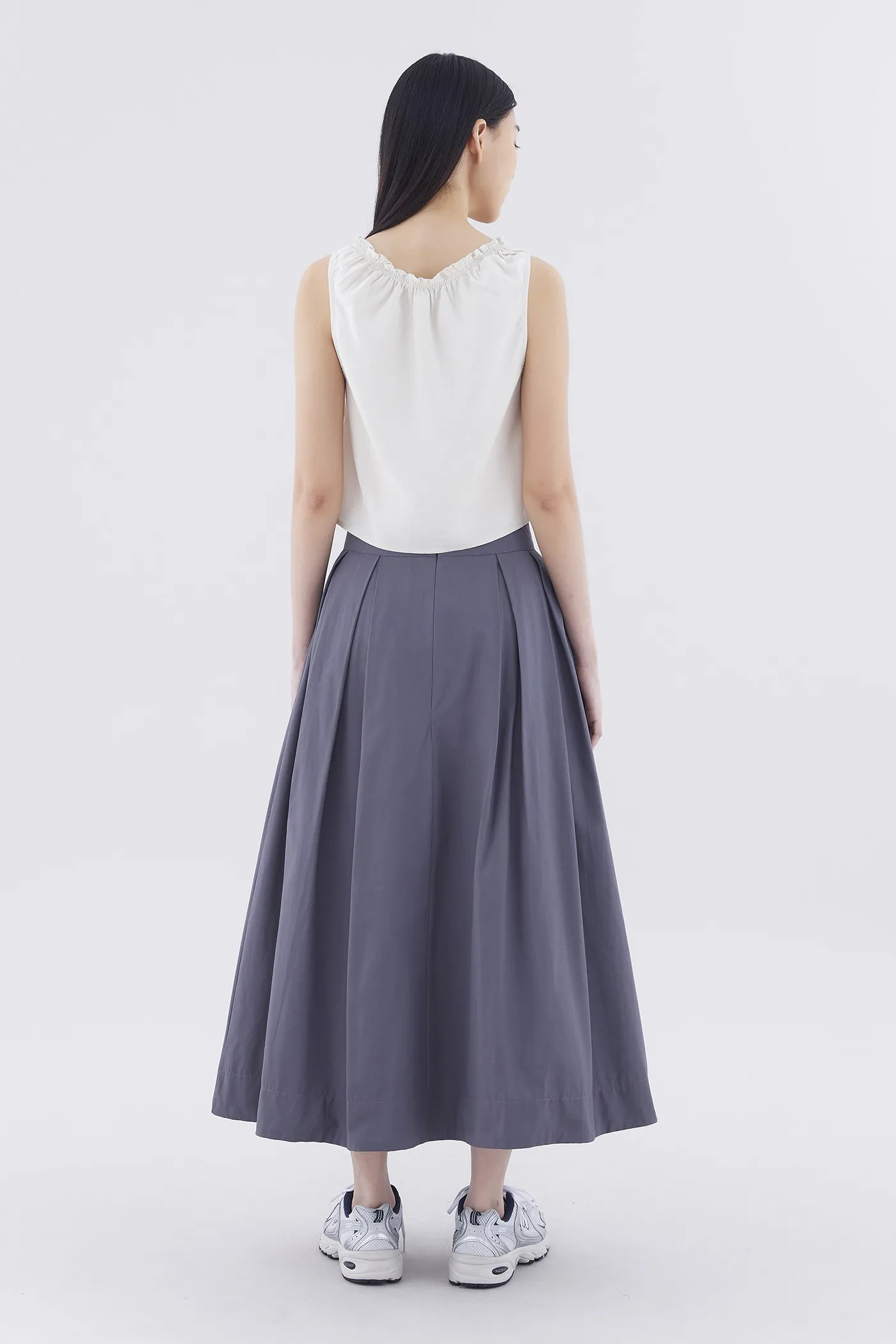 Savana Box-Pleat Skirt