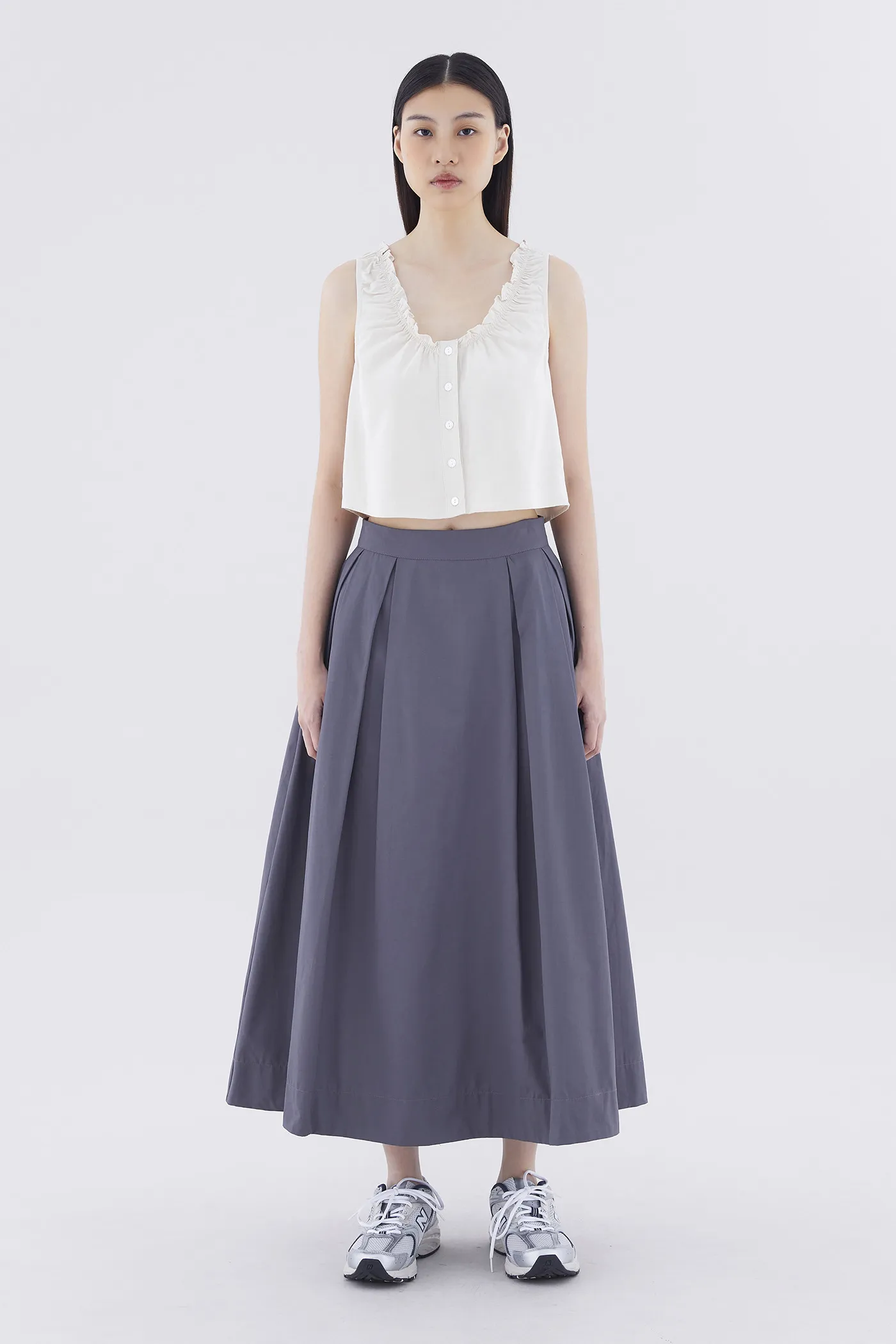 Savana Box-Pleat Skirt