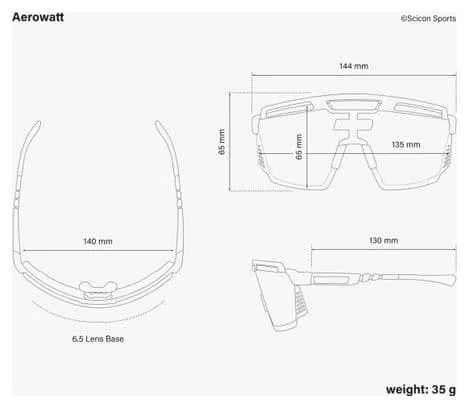 SCICON Aerowatt Multimirror Red / Black goggles