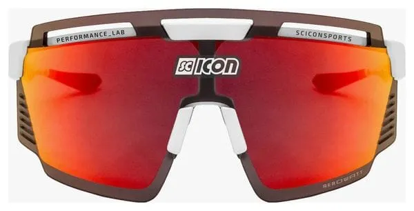 SCICON Aerowatt Multimirror Red / White goggles