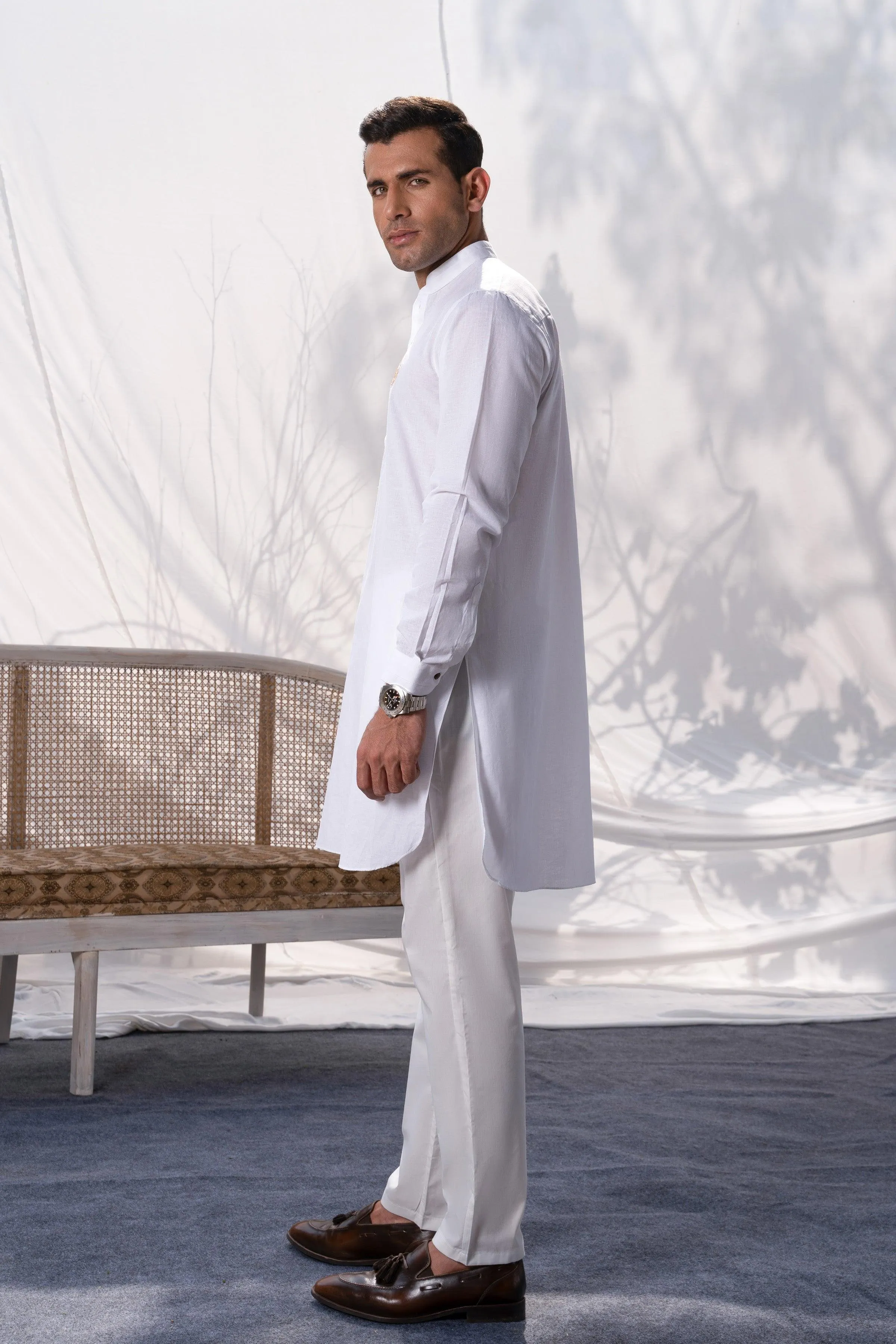 SHORT KURTA WHITE