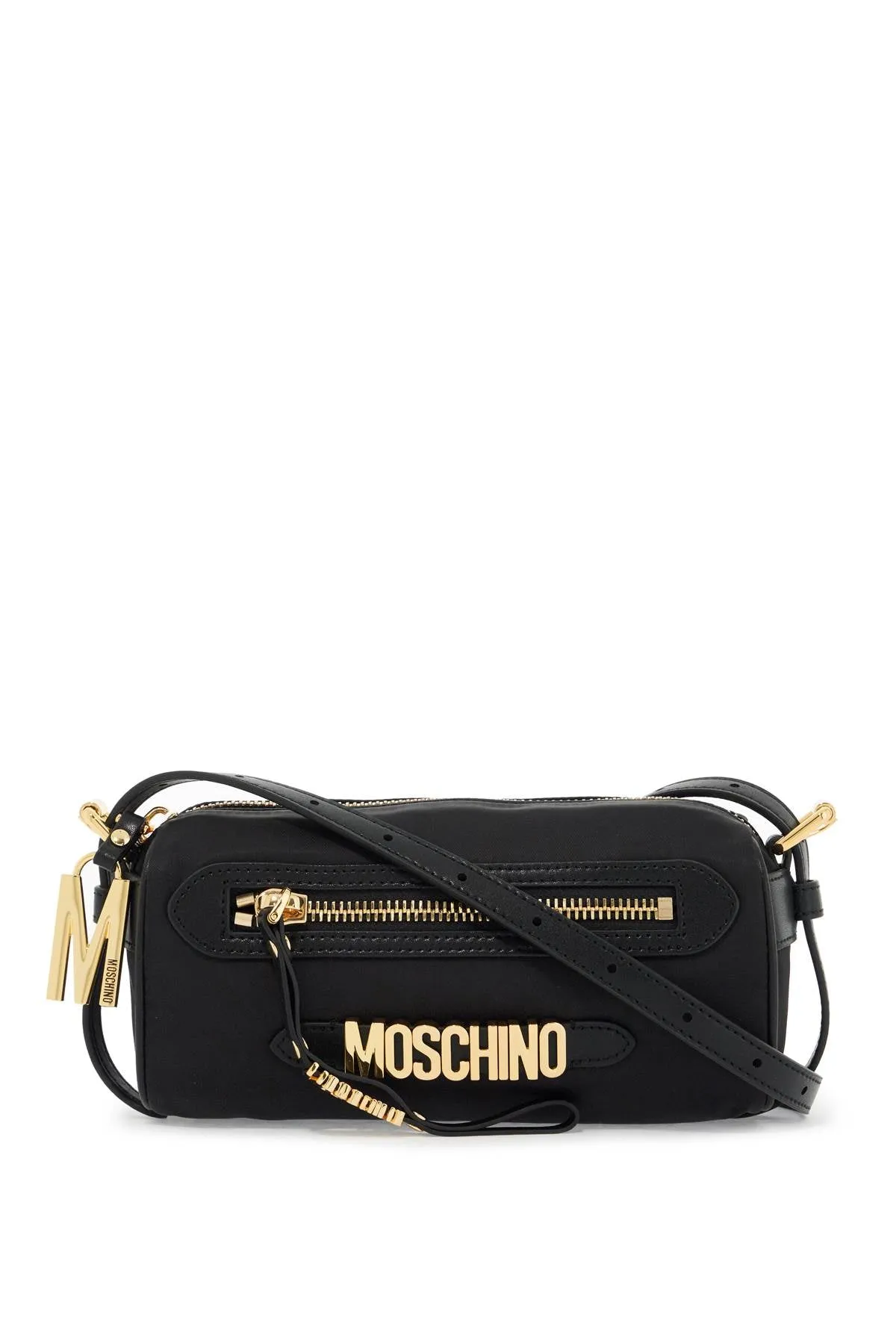 shoulder bag with metal logo detail B7420 8202 MULTI BLACK