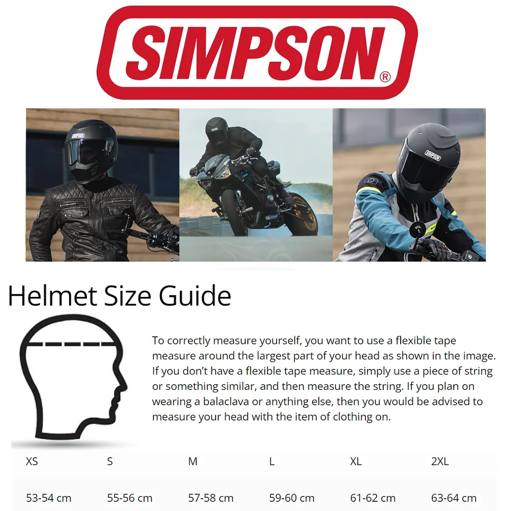 Simpson Speed 06 Plain Helmet - Matt Black