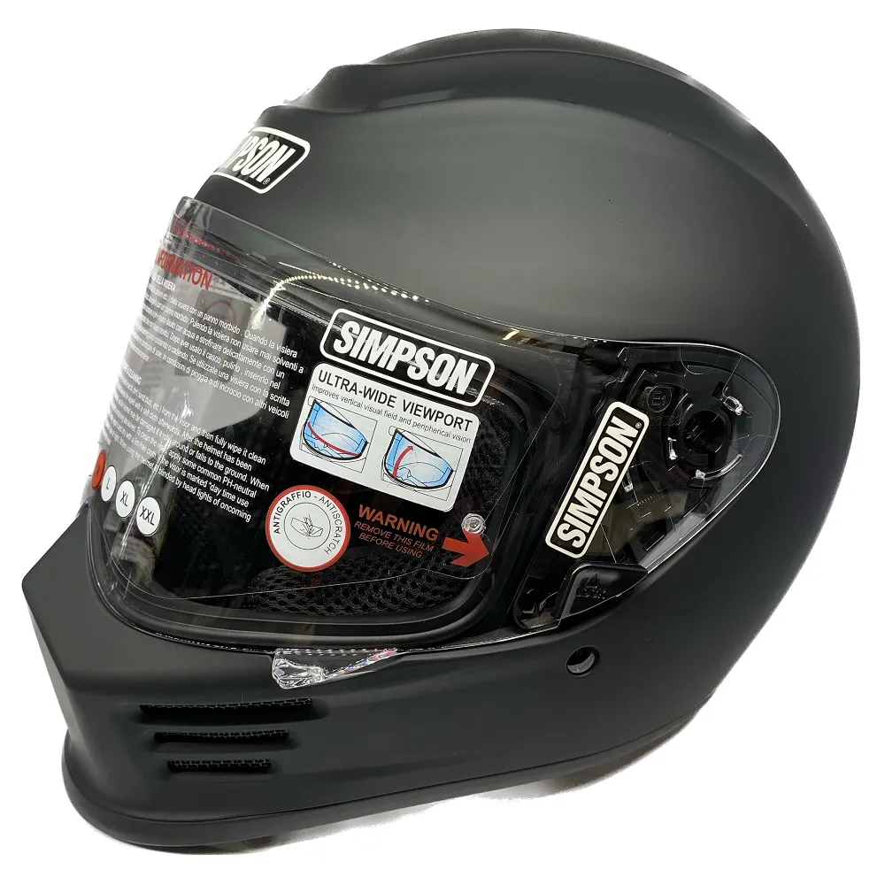 Simpson Speed 06 Plain Helmet - Matt Black