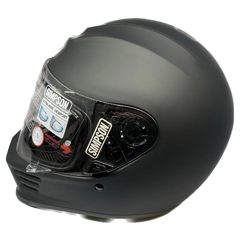 Simpson Speed 06 Plain Helmet - Matt Black