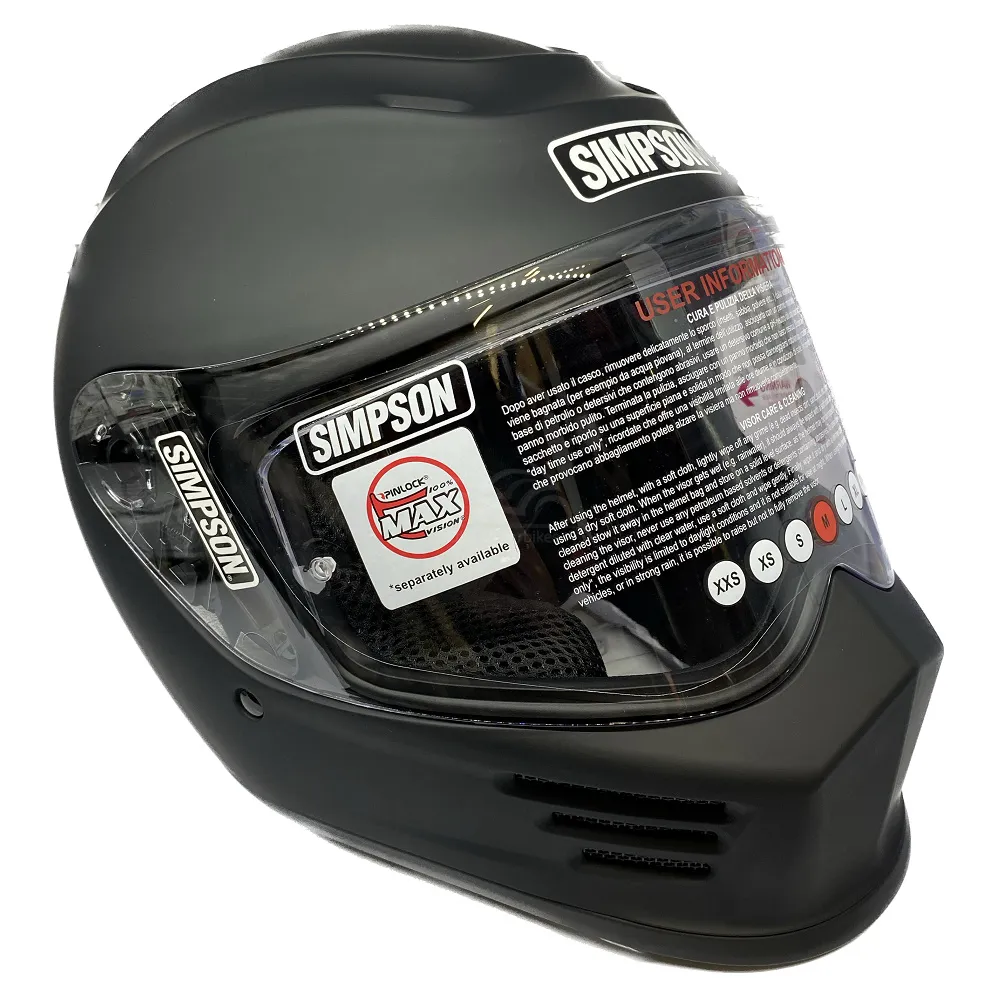 Simpson Speed 06 Plain Helmet - Matt Black