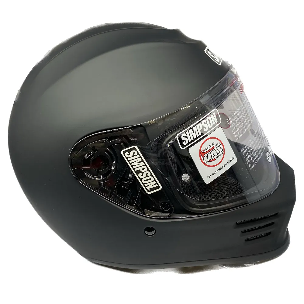 Simpson Speed 06 Plain Helmet - Matt Black