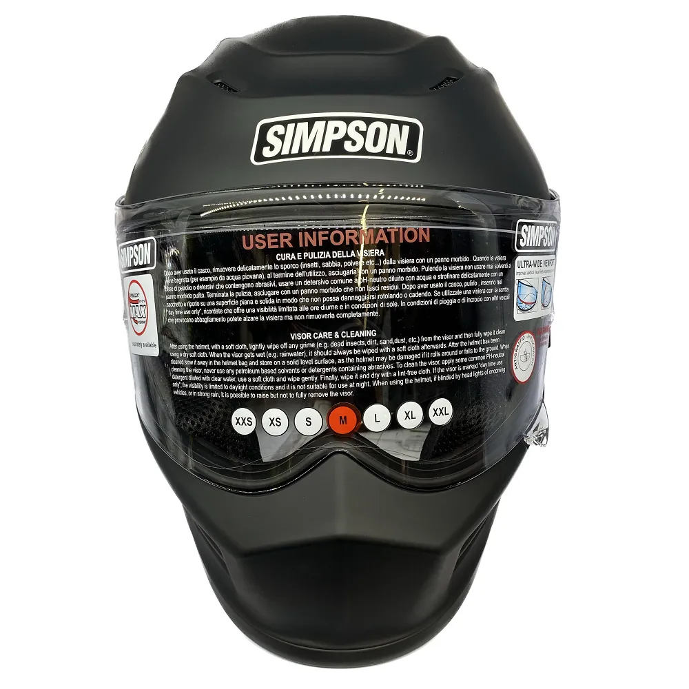 Simpson Speed 06 Plain Helmet - Matt Black