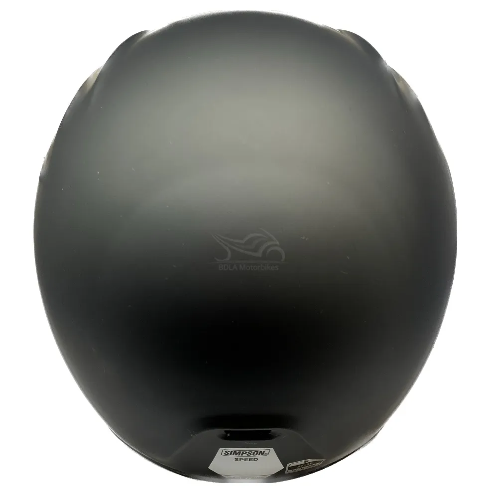 Simpson Speed 06 Plain Helmet - Matt Black