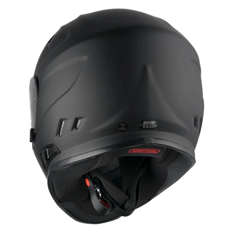 Simpson Venom 06 Plain Helmet - Matt Black