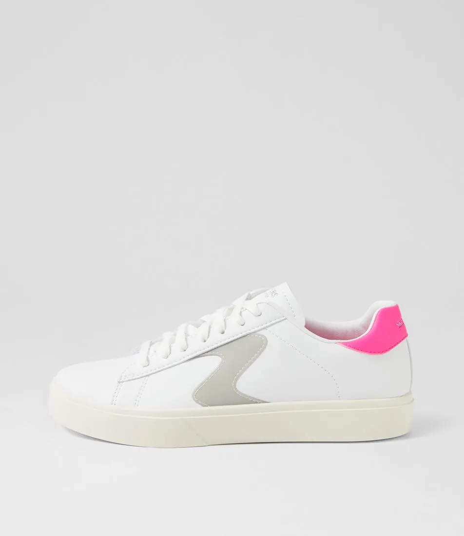 SKECHERS Eden Lx Top Grade White Grey Pink Sneakers