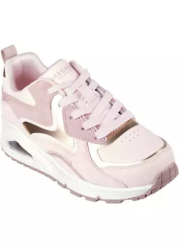 Skechers Girls Pink Uno Gen1 Colour Surge Trainers