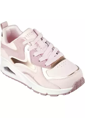 Skechers Girls Pink Uno Gen1 Colour Surge Trainers