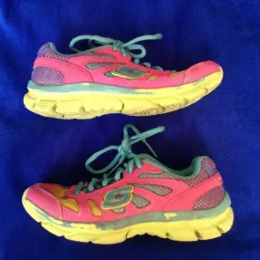 Skechers kid's girl's  leather running walking mesh athletic shoe size--12